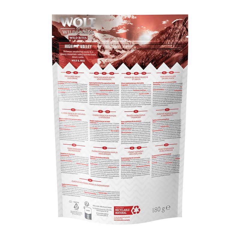 Wolf of Wilderness Snack - Wild Bites 180 g