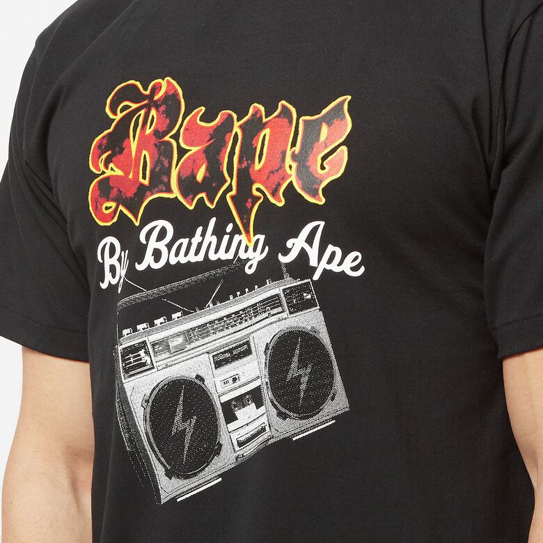 A Bathing Ape Boombox Tee Black