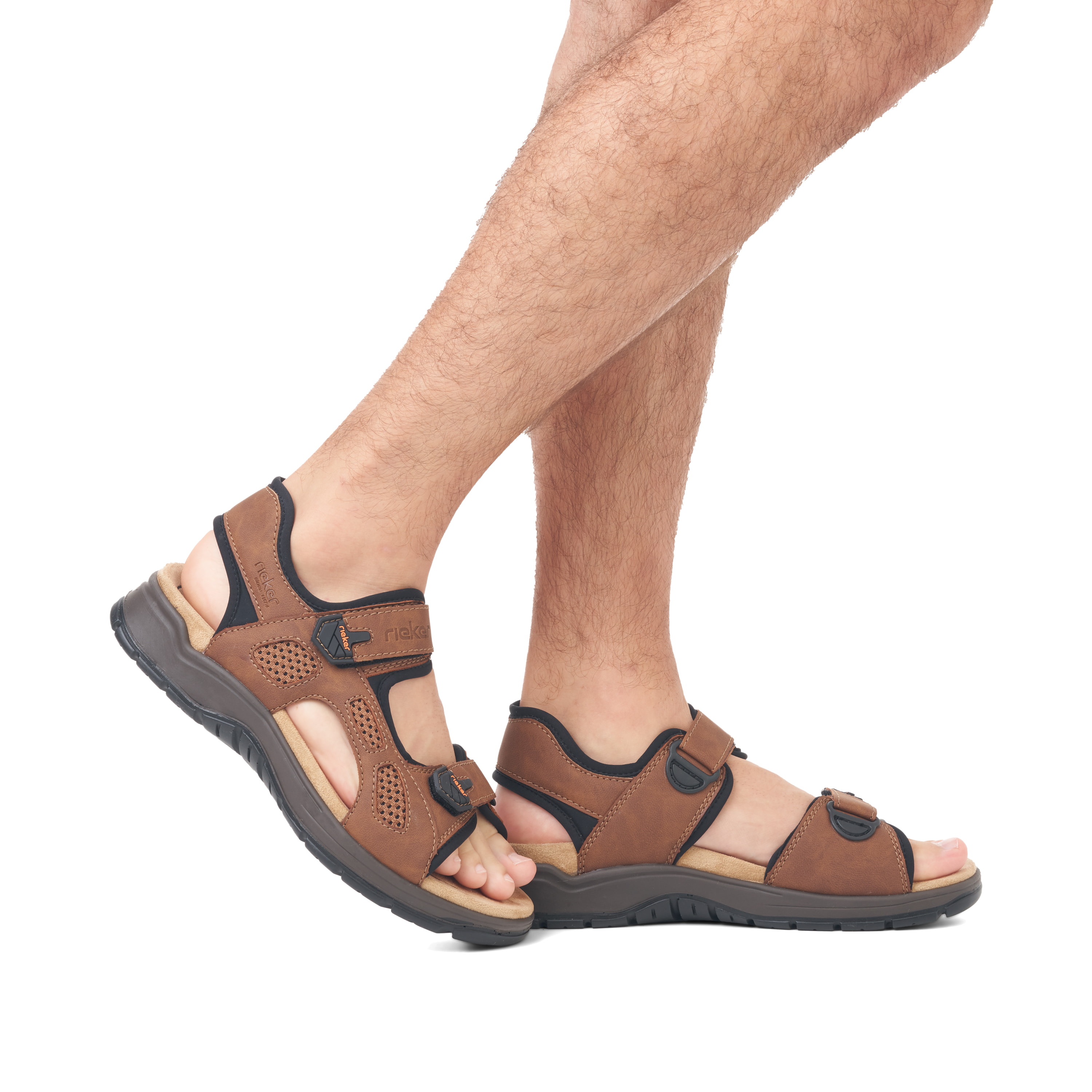 Rieker Herren Trekkingsandalen holzbraun