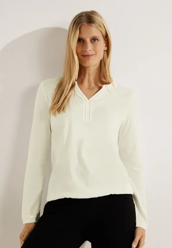 CECIL Langarmshirt mit Gummibund