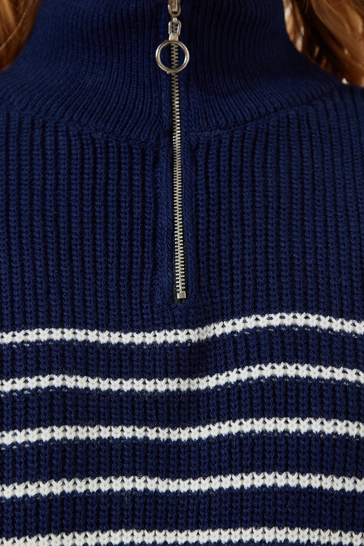 Happiness İstanbul  Pullover - Dunkelblau - Regular Fit