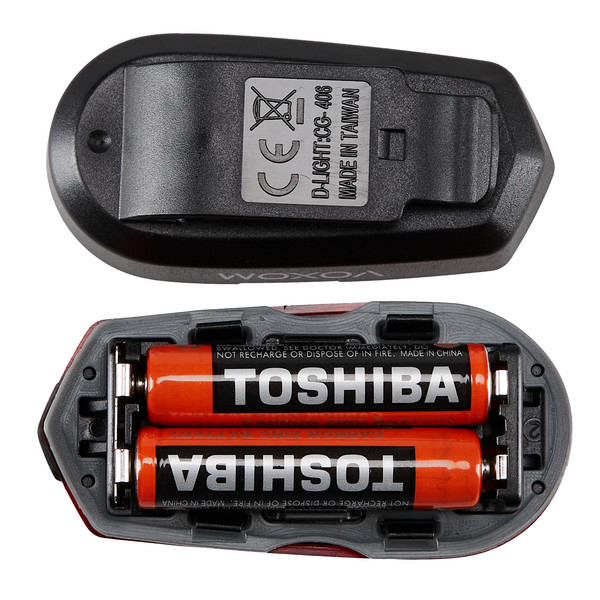 RÜCKLICHT LH5 , INKL. 2X AAA BATTERIEN 5 LUMEN - Fahrradbeleuchtung