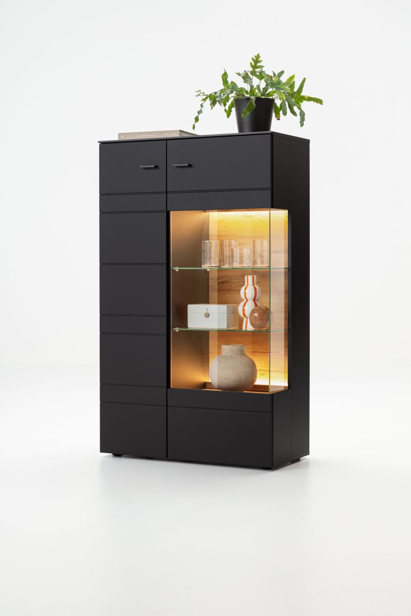 Vitrine Jacky Schwarz 85 x 141 cm