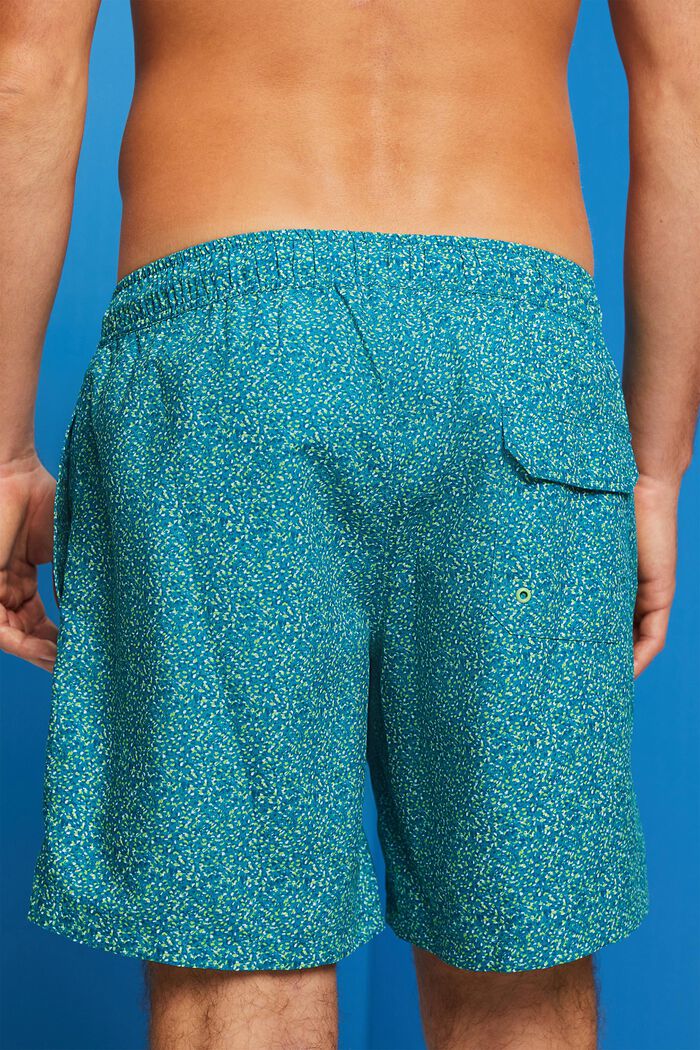 Badeshorts mit Allover-Muster