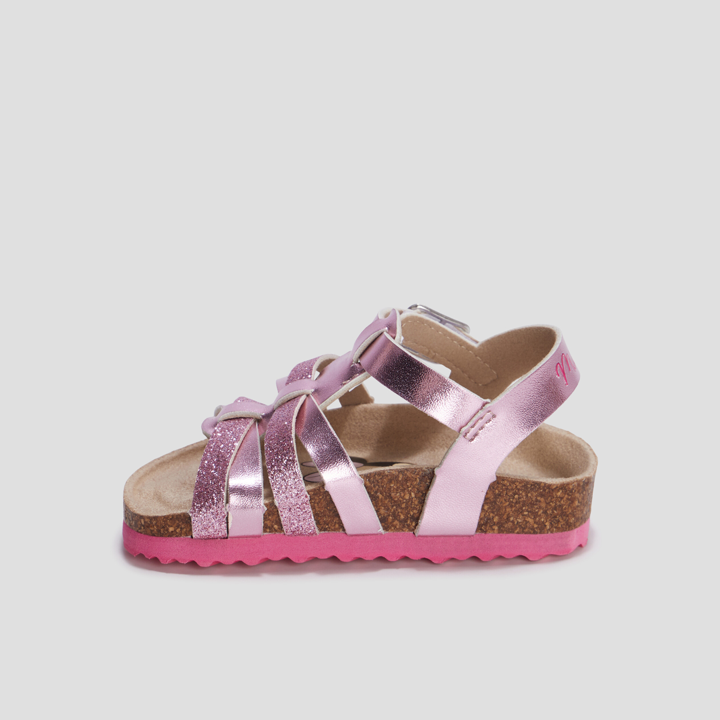 Sandales métallisées Minnie rose bébé fille | La Halle