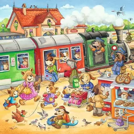 Kinderpuzzle ab 5 Jahren - Ferien auf dem Land - 49 Teile