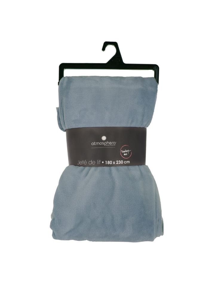 Atmosphera Créateur d'intérieur Fleecedecke in blau günstig kaufen onesize