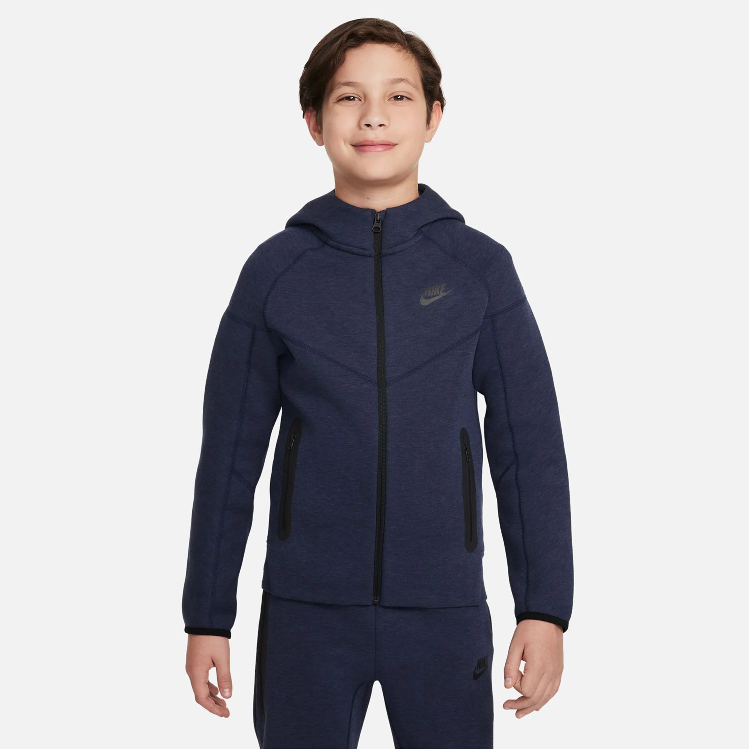 Tech Fleece Full-Zip Sweatjacke Jungen - Dunkelblau