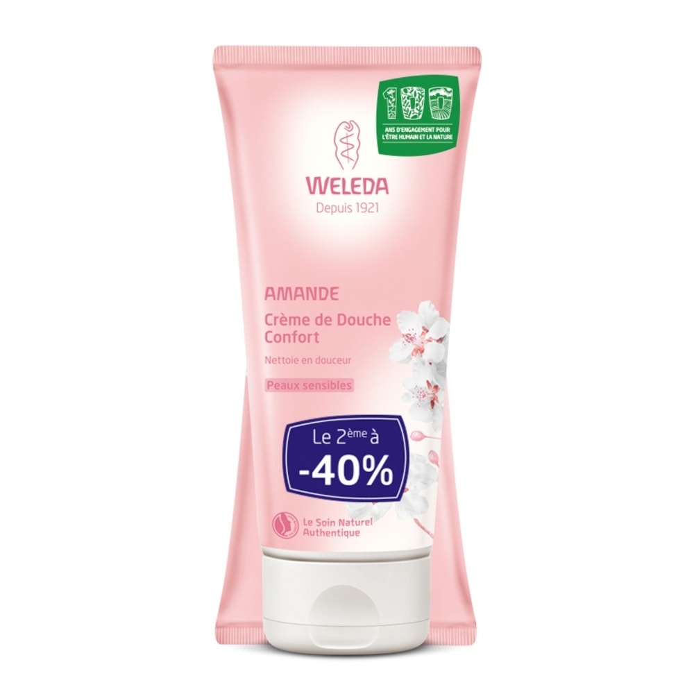 WELEDA Duo Crème de douche à l'Amande - 2 x 200 ml Hygiène