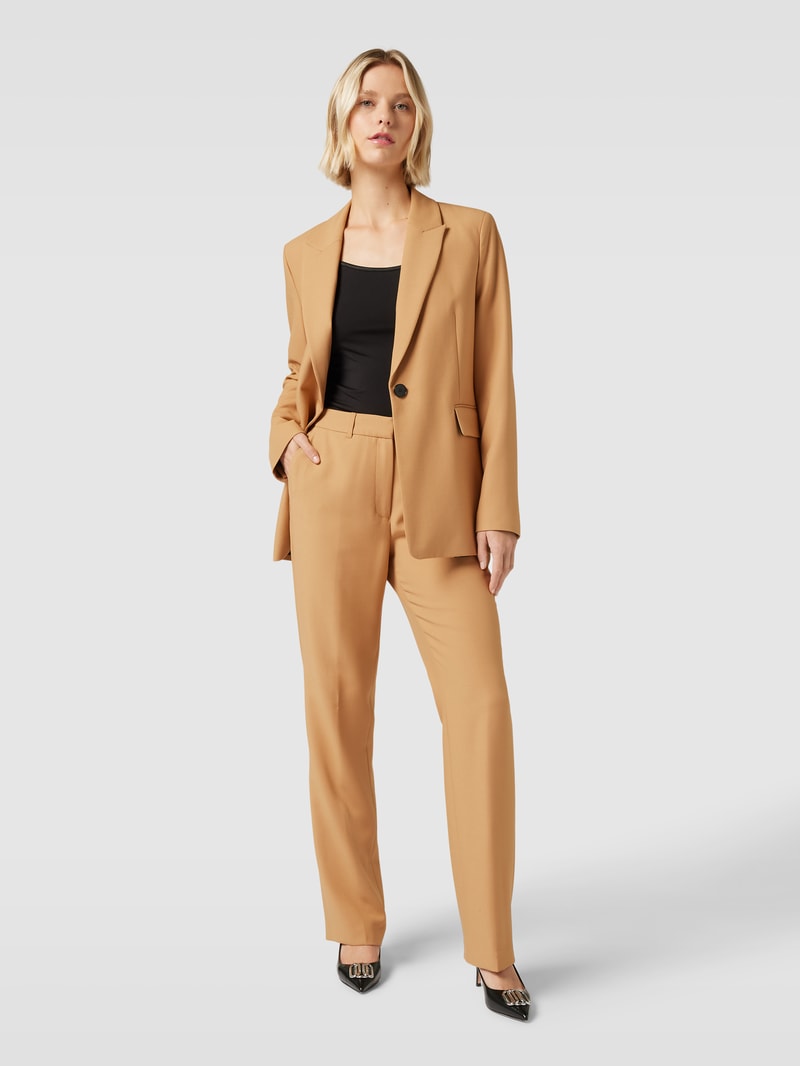 Blazer mit Pattentaschen in camel