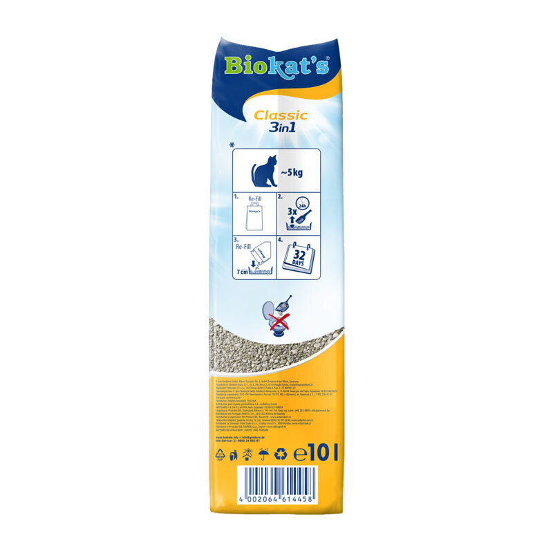 Biokat's Katzenstreu Biokat's classic 3in1 10 l