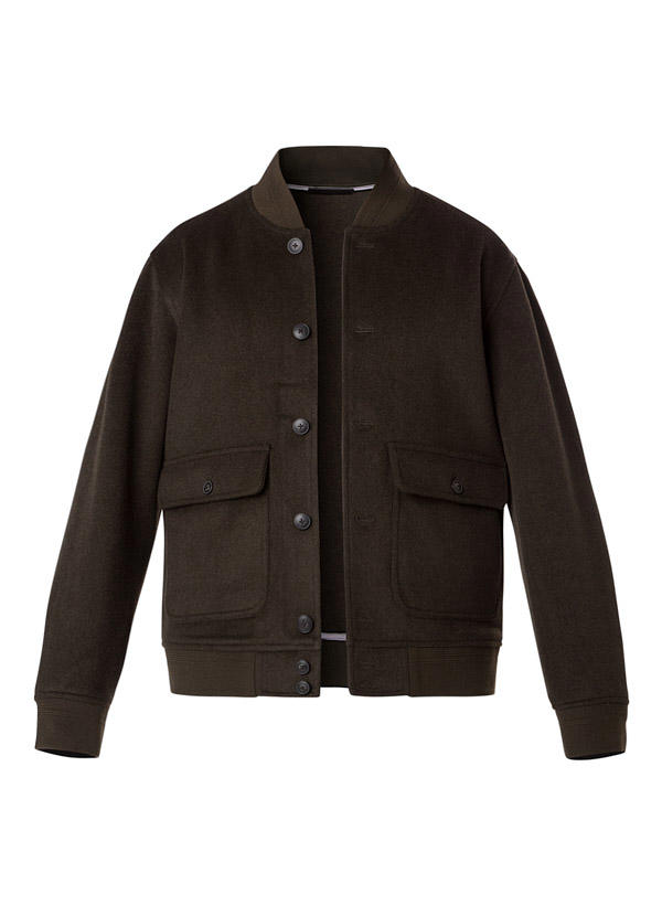 HACKETT, Blouson, Wolltuch-Mix ungefüttert, dunkelgrün