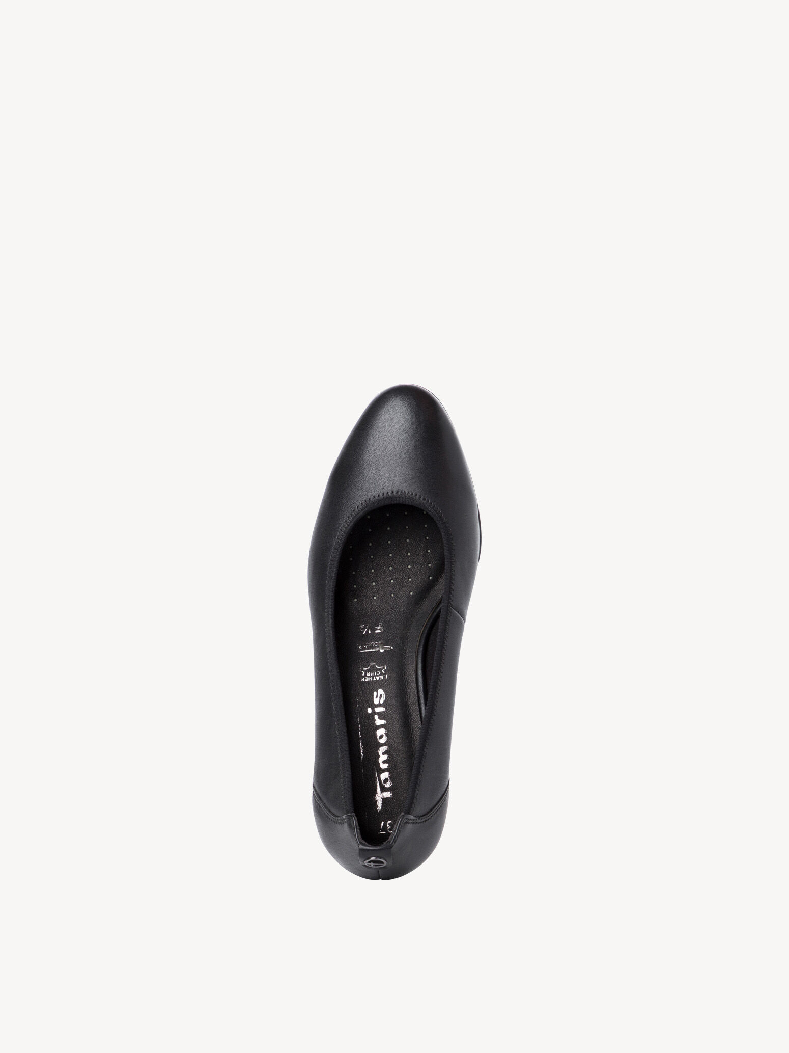 Escarpin en cuir - noir