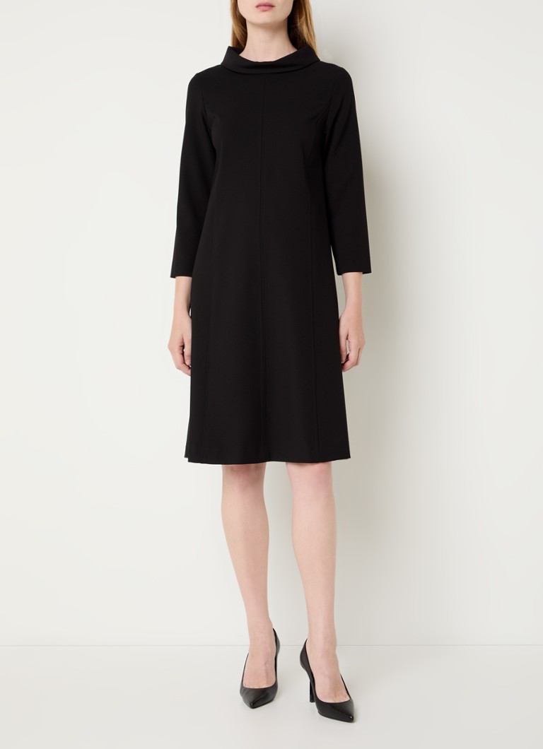 Rochie midi Kiyona de la Xandres cu decolteu înalt