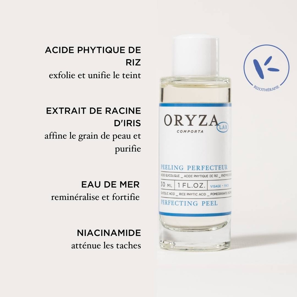 oryza lab Peeling perfecteur - format voyage Lotion exfoliante peau neuve