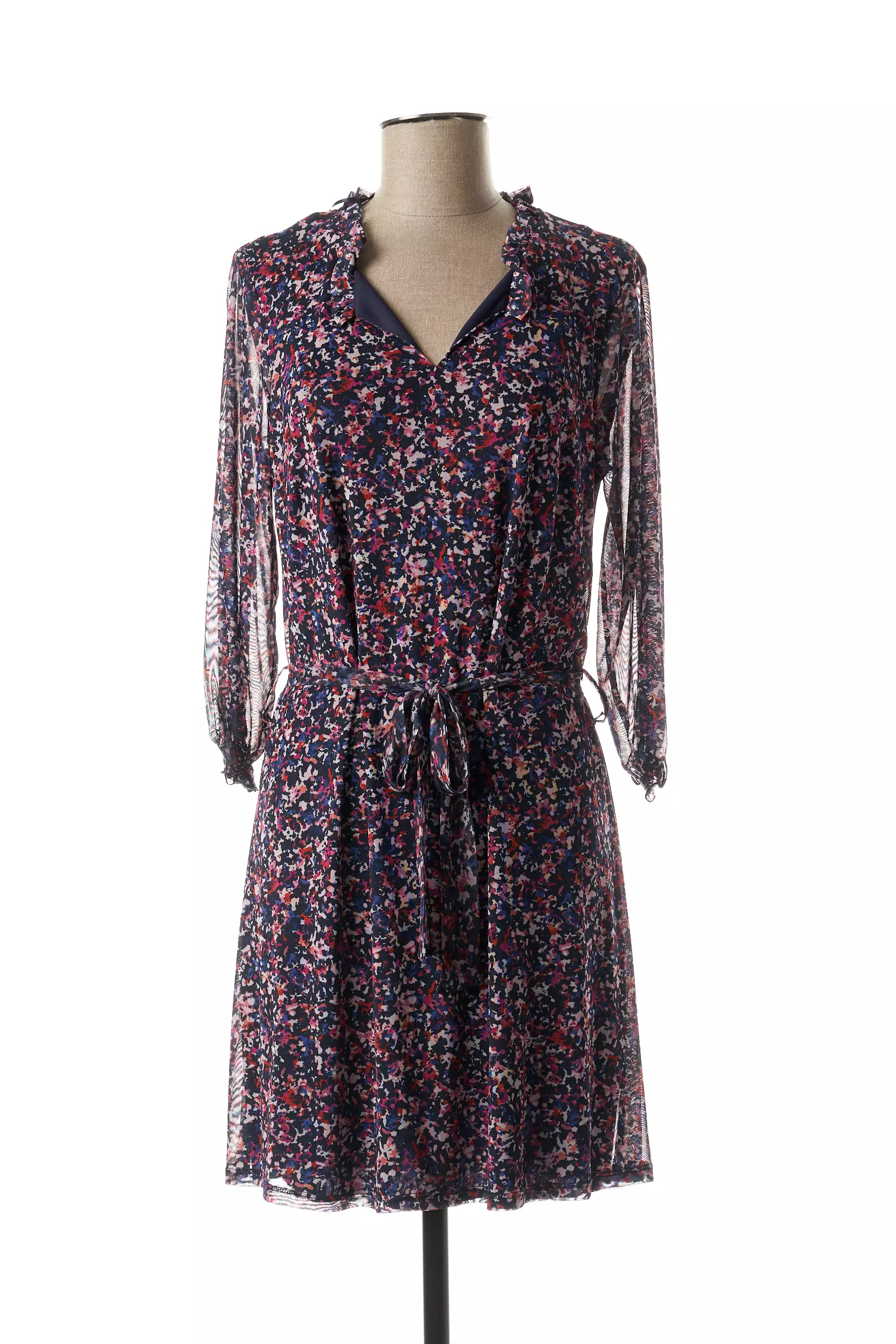 Julie Guerlande Robes Mi Longues Femme couleur bleu