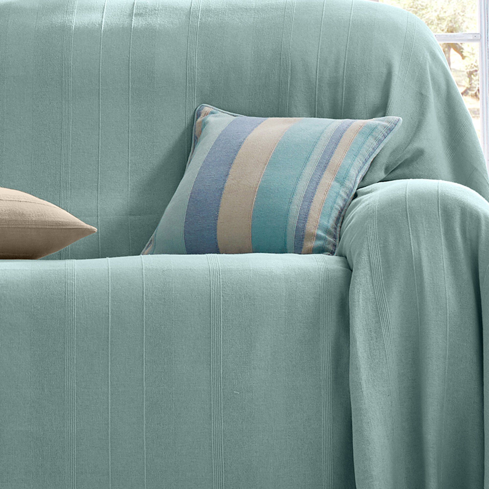 Housse coussin multicolore coton tissage artisanal