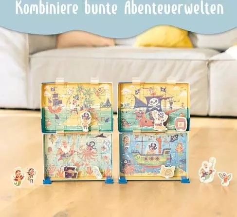 Kinderpuzzle ab 4 Jahren - Piraten auf Schatzjagd - 24 Teile