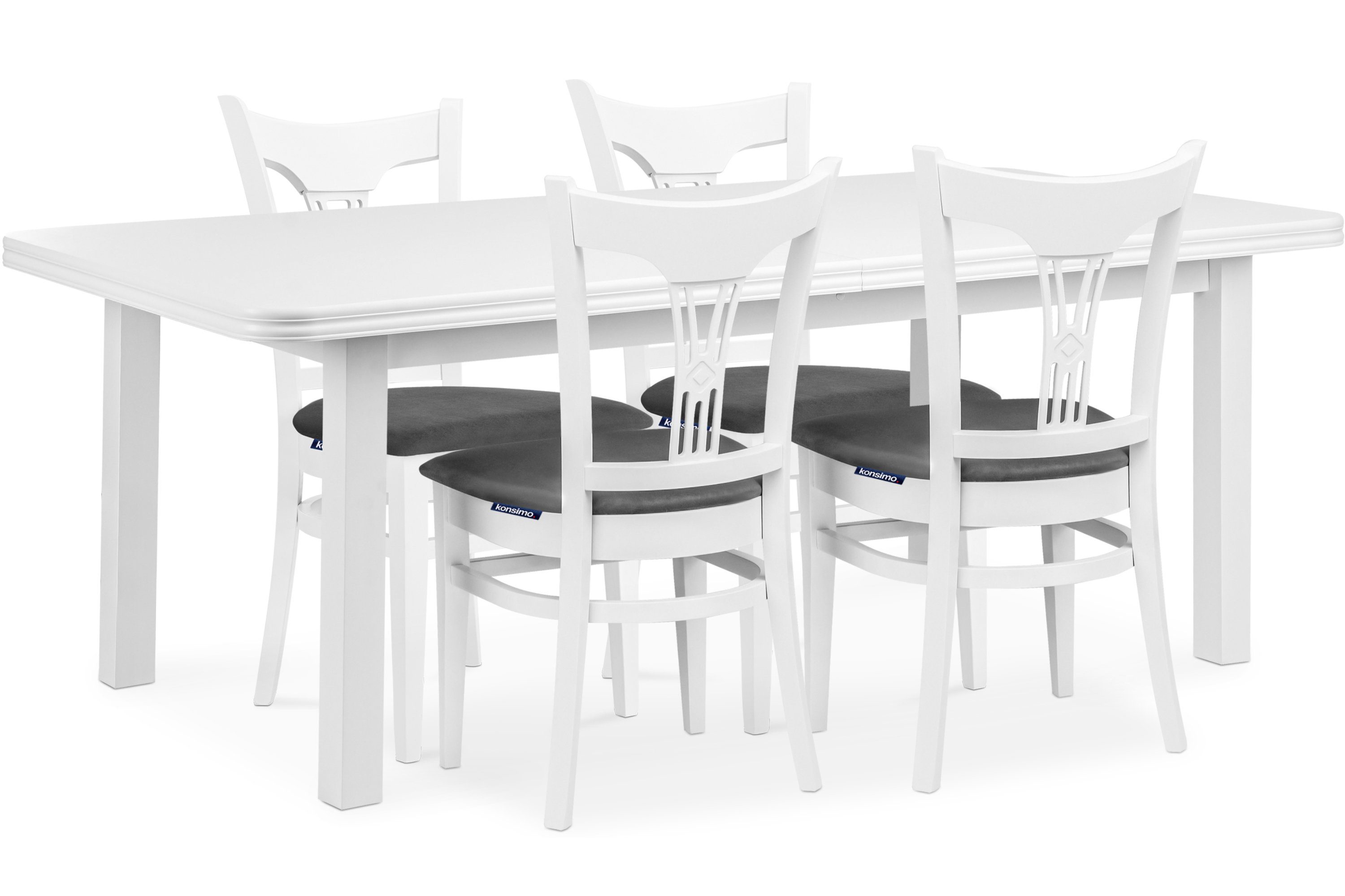Konsimo Esstisch COSPE Esszimmertisch Küchentisch, 140x80 cm, ausziehbar bis 180 cm, rechteckig
