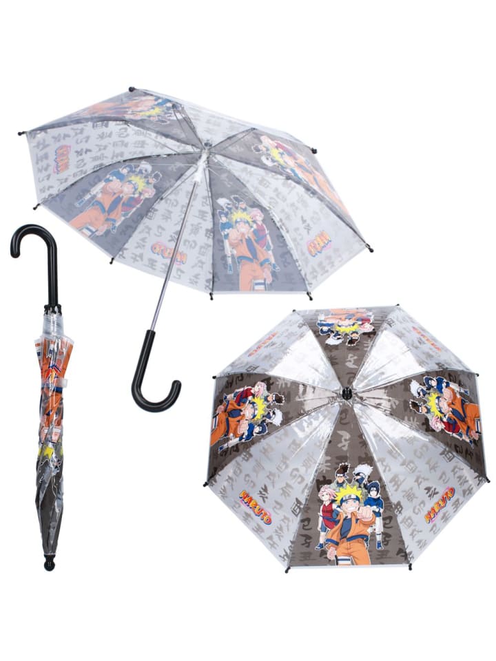 Naruto Stockschirm | schwarz & transparent | Naruto | Kinder Regenschirm günstig kaufen onesize