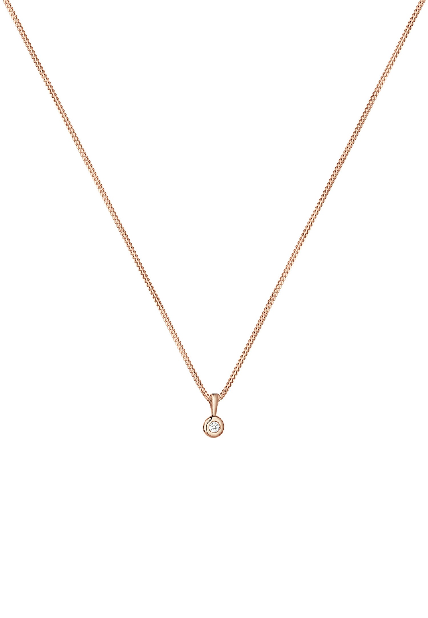 Elli DIAMONDS Cerc simplu pentru femei cu diamant (0,03 ct.) - Argint (925/1000)