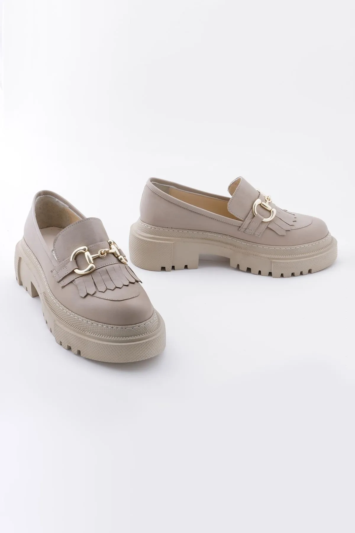 CZ London  Loafer - Beige - Blockabsatz