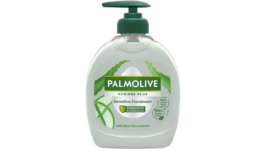 Palmolive Seife Hygiene Plus Sensitive Aloe Vera - schützt vor Bakterien und ist auch für sensible Haut geeignet 300 ml