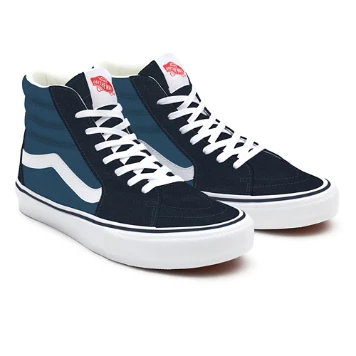 Navy Sk8-Hi personalizzate a calzata ampia