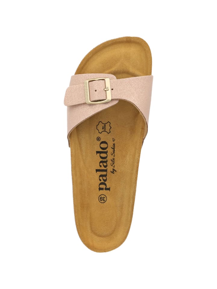 palado Pantoletten in rosa glitzer günstig kaufen