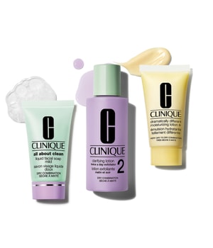 CLINIQUE All About Clean 3 Step Skin 2 Mini Kits Gesichtspflegeset-1 Stk