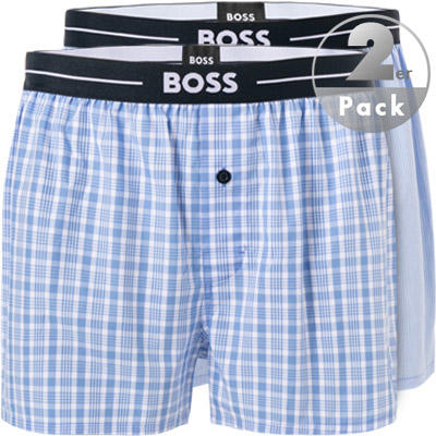 BOSS Black, Boxershorts, Baumwolle, hellblau