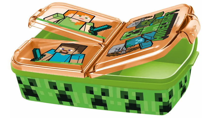 p os Handel - Minecraft - Sandwich-Box, dreigeteilt