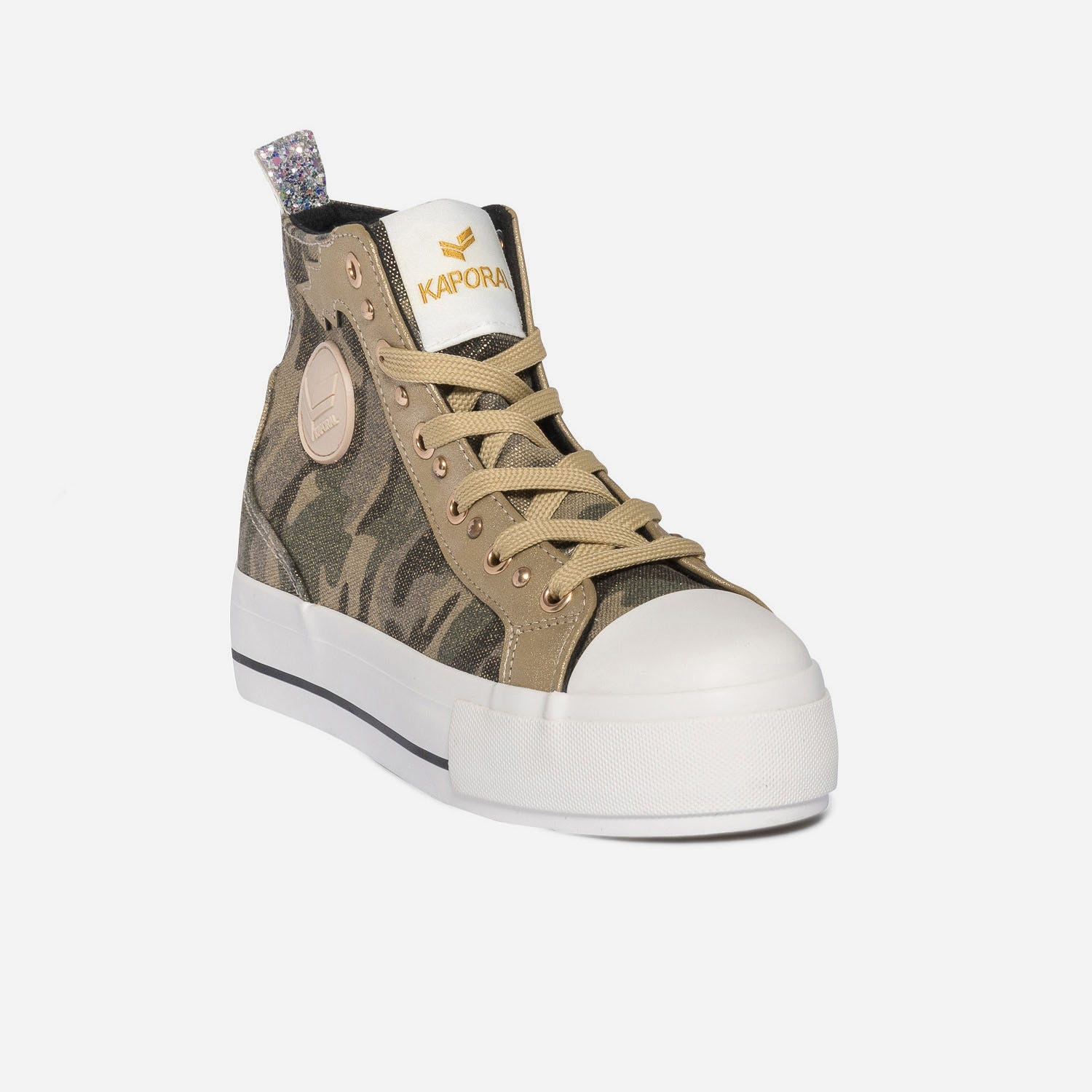 Basket KAPORAL kaki en toile camouflage