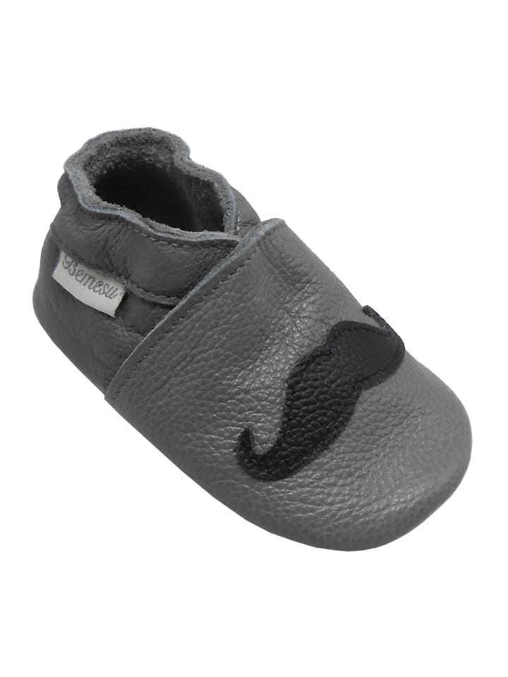 Yalion Leder-Krabbelschuhe 