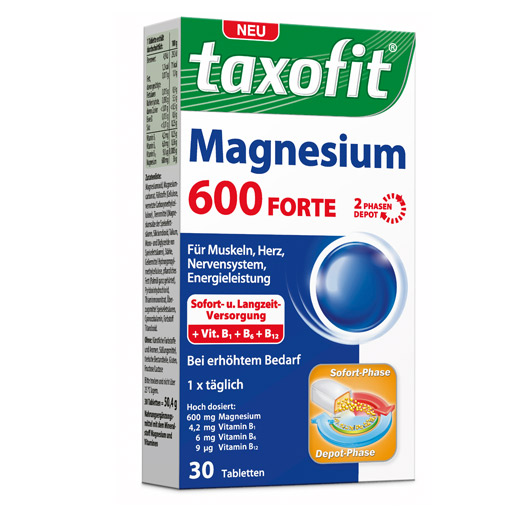 TAXOFIT Magnesium 600 FORTE Depot Tabletten  30 St  Tabletten