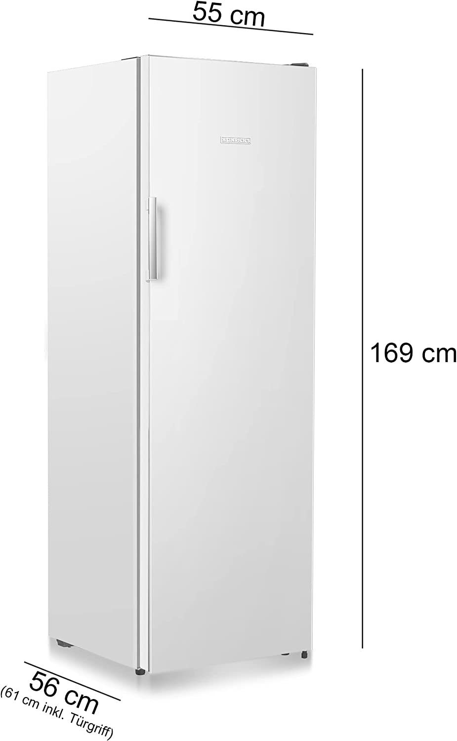 Heinrich´s Gefrierschrank 194 Liter HGS 3093, 169 cm hoch, 55 cm breit, NoFrost, AirFlow Technologie, Freezer, LED Display 5x Gefrierschublade
