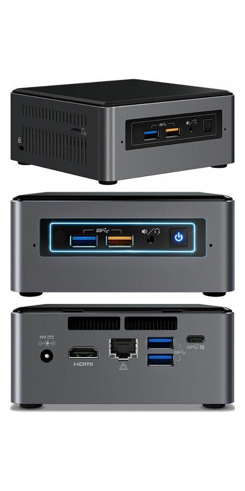 Intel® Intel NUC7i5BNH (Intel Core i5-7260U CPU 2x 2.2Ghz, 1x HDMI, 1x dP, 1x Mini-PC