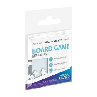 Ultimate Guard Premium Soft Sleeves für Brettspielkarten Quadratisch Klein (50)