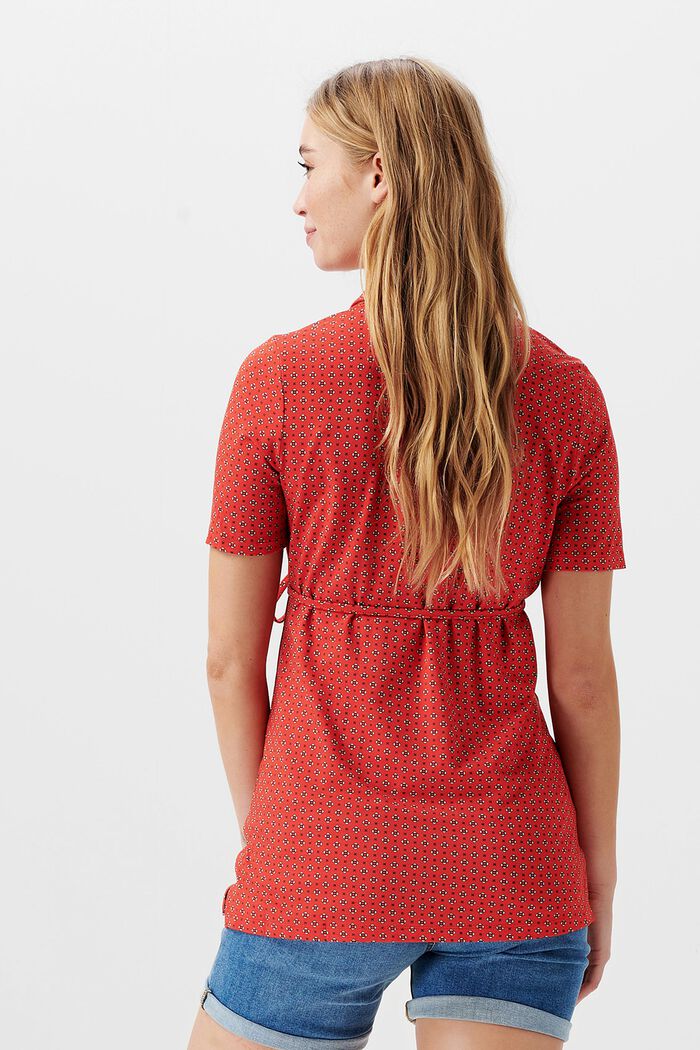 Jerseybluse mit Allover-Print