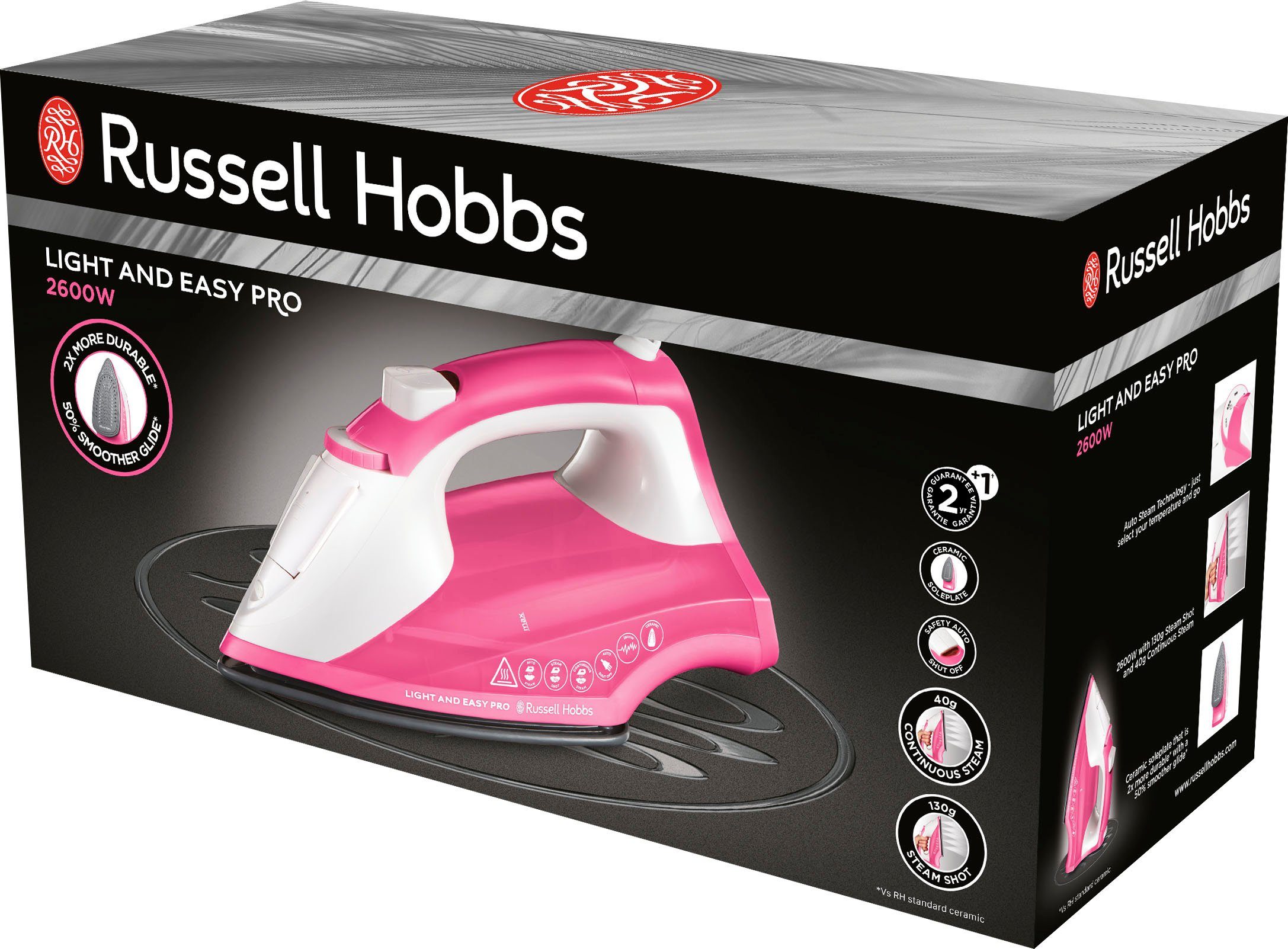 RUSSELL HOBBS Dampfbügeleisen 26461-56 Light and Easy Pro, 2600 W