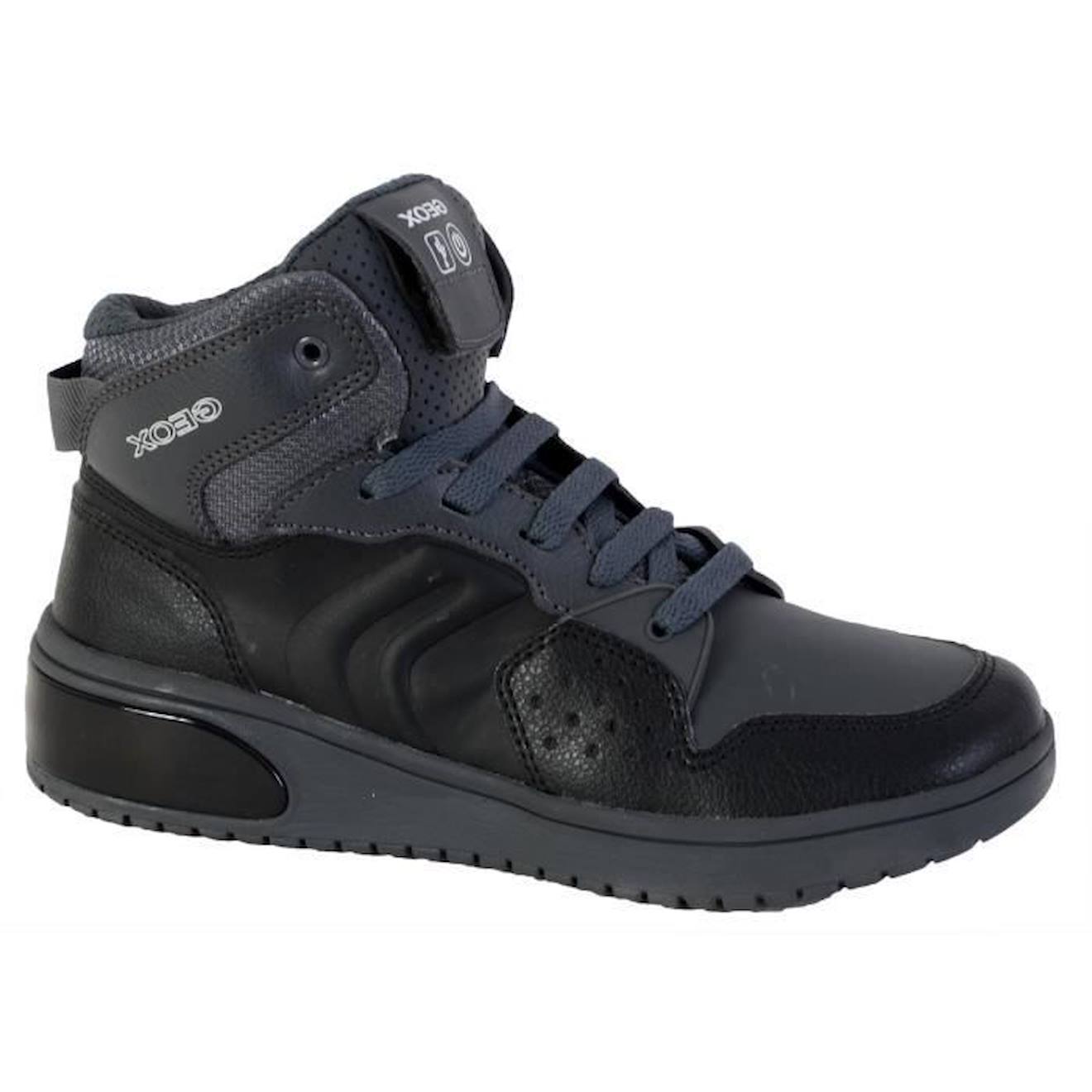 Basket Montante Geox Enfant/Garcons J Xled B.A YNT+TUMB.SYNT J947QA noir