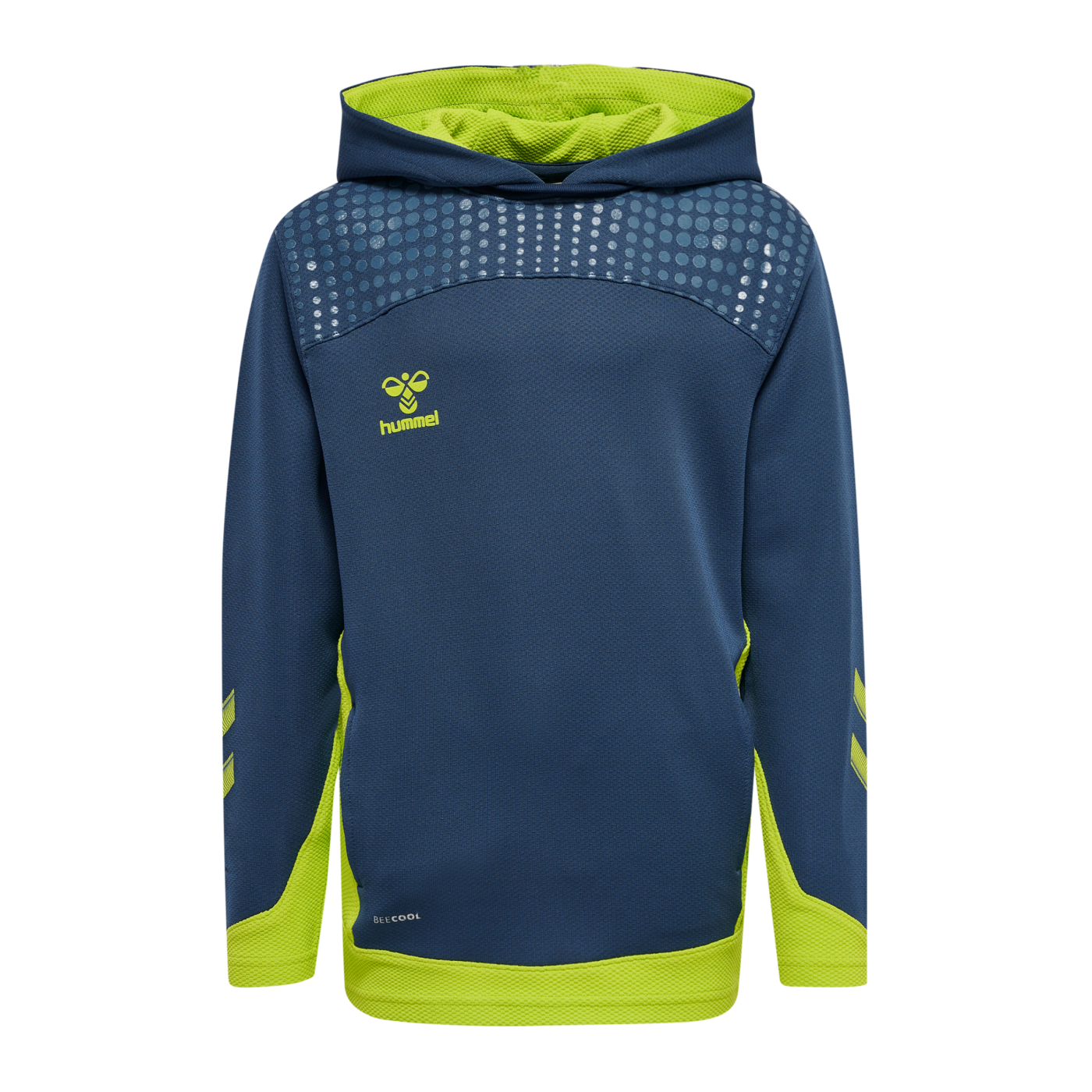 Hummel hmlLEAD Poly Hoody Kids Blau F7642