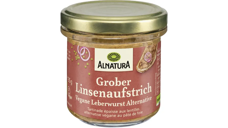 Alnatura Bio grober Linsenaufstrich 135 g