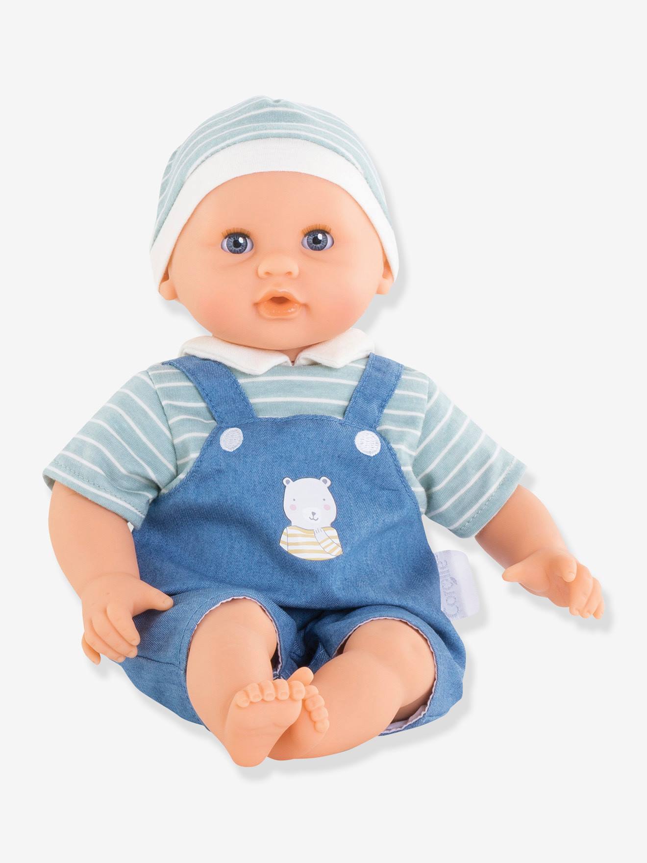 Poupée Bébé câlin Maël COROLLE bleu ciel