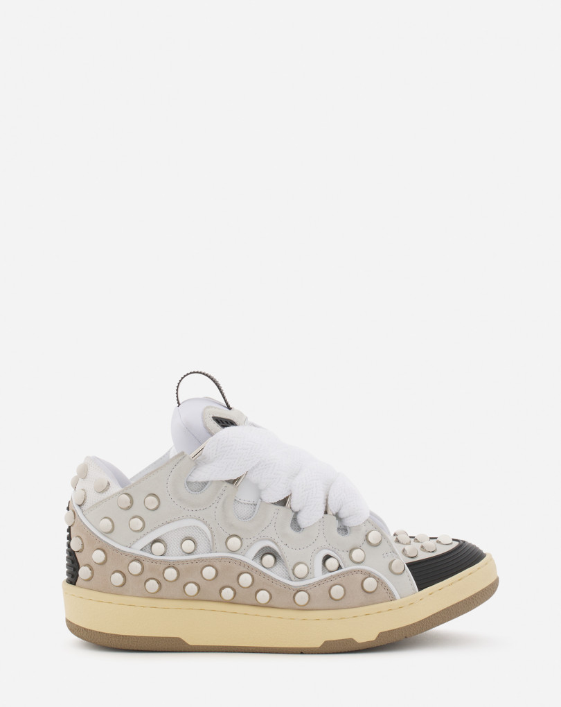 SNEAKERS CURB EN CUIR AVEC STUDS