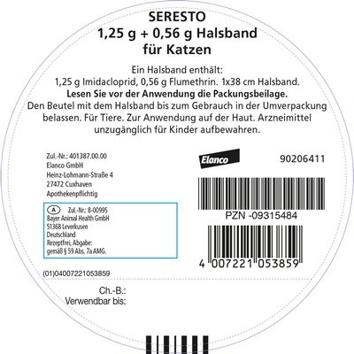 Seresto® Halsband Katze