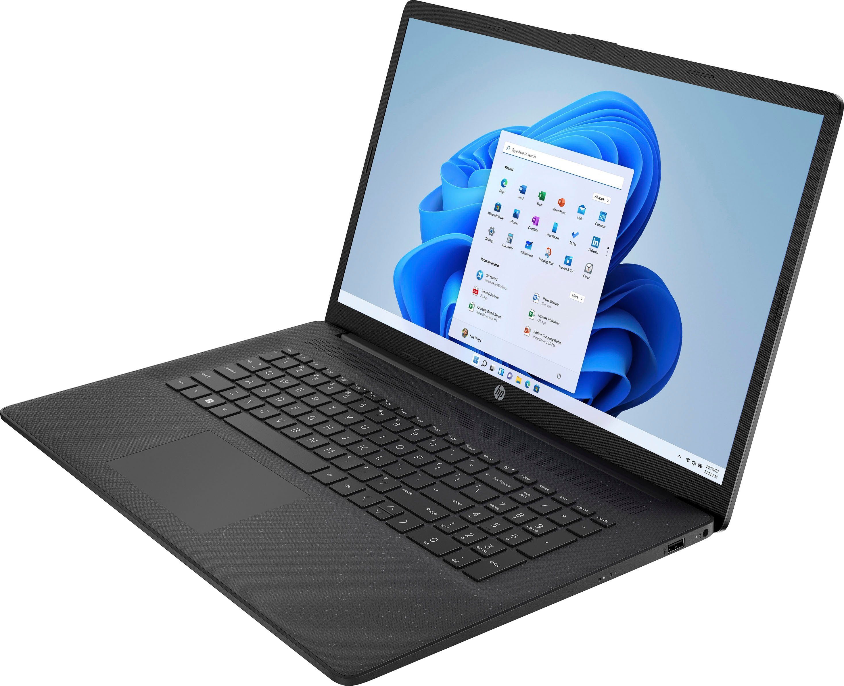 HP 17-cp2255ng Notebook (43,9 cm/17,3 Zoll, AMD Ryzen 5 7520U, Radeon Graphics, 512 GB SSD)