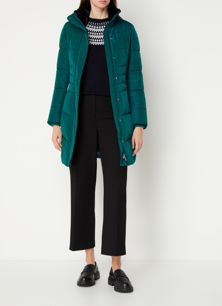 Hobbs Jaymie puffer jacket with zip pockets and detachable hood