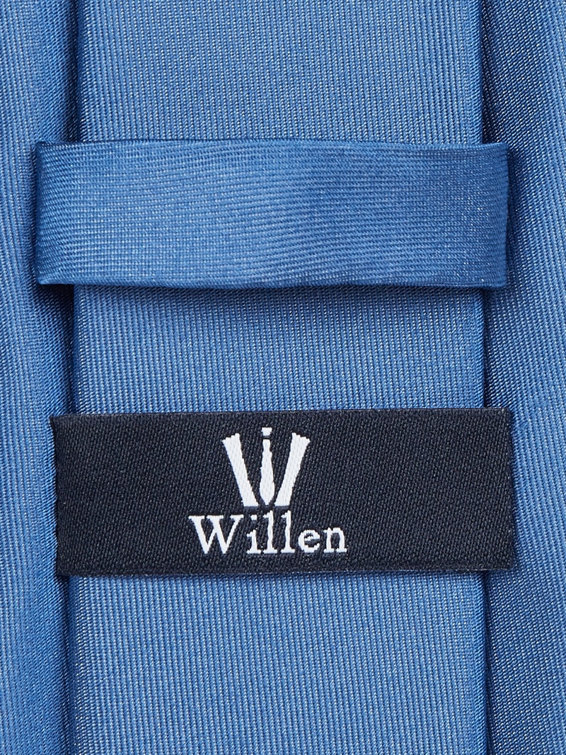 Krawatte aus Seide (7 cm) in blau