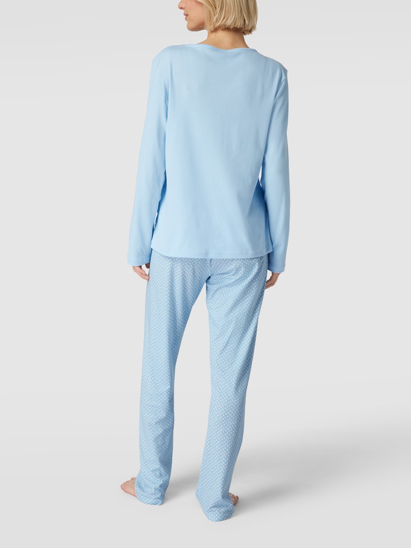 Pyjama aus Baumwolle Modell 'Emelie' in hellblau